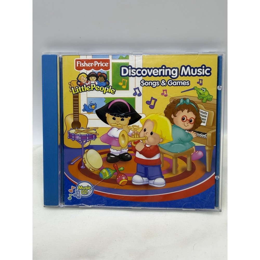 Fisher Price Little People Discovering Music-Songs & Games CD READ!